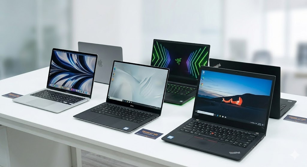 Thanh Lý Tốt chuyên thu mua laptop cũ Quận 7, TP.HCM, tất cả các loại: MacBook, Gaming, Văn phòng... đa dạng, giá cao.