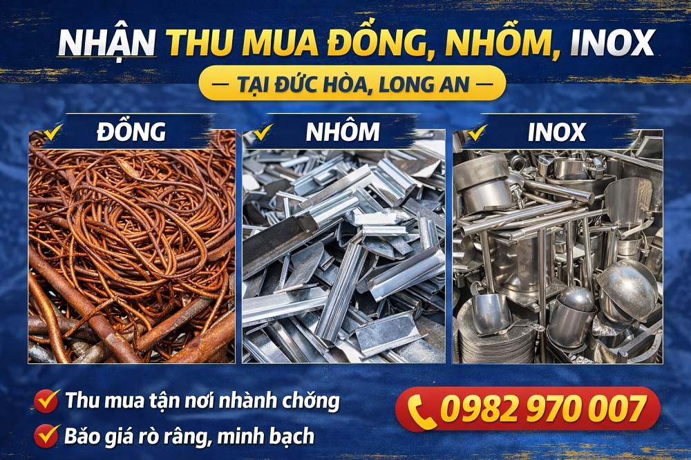 Ảnh các loại phế liệu thu mua tại Đức Hòa Long An