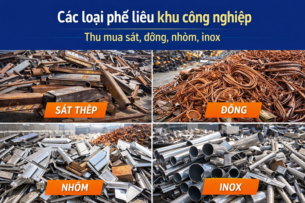Ảnh các loại phế liệu mà Thanh Lý Tốt thu mua tại các khu công nghiệp