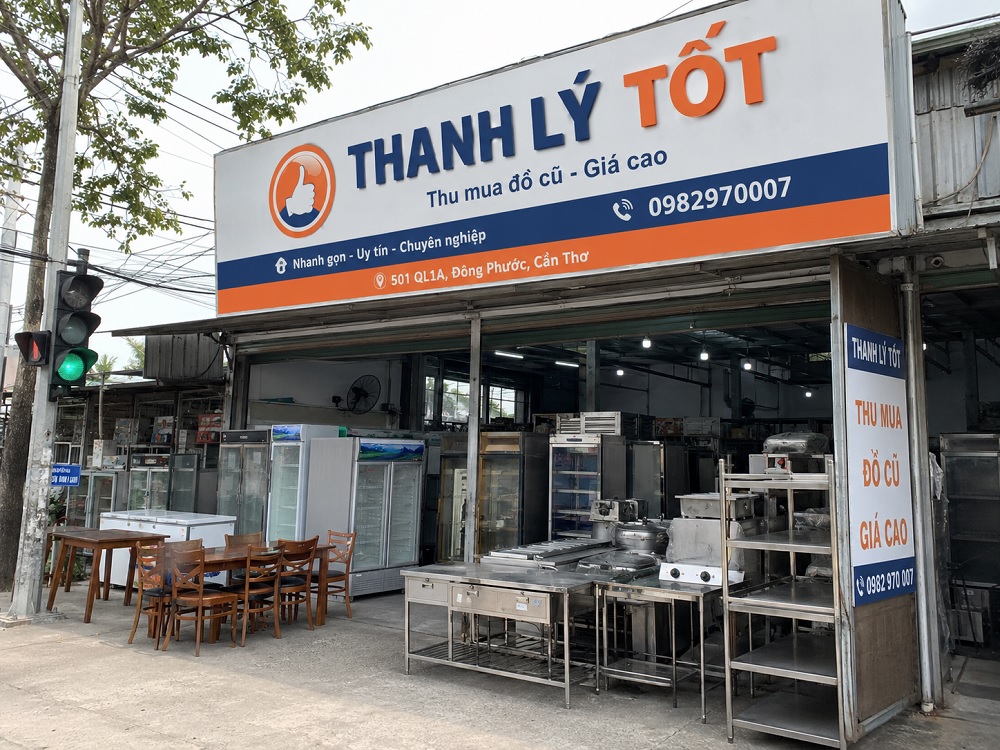 Hình ảnh thực tế cửa hàng thu mua đồ nhà hàng quán ăn tại Cần Thơ