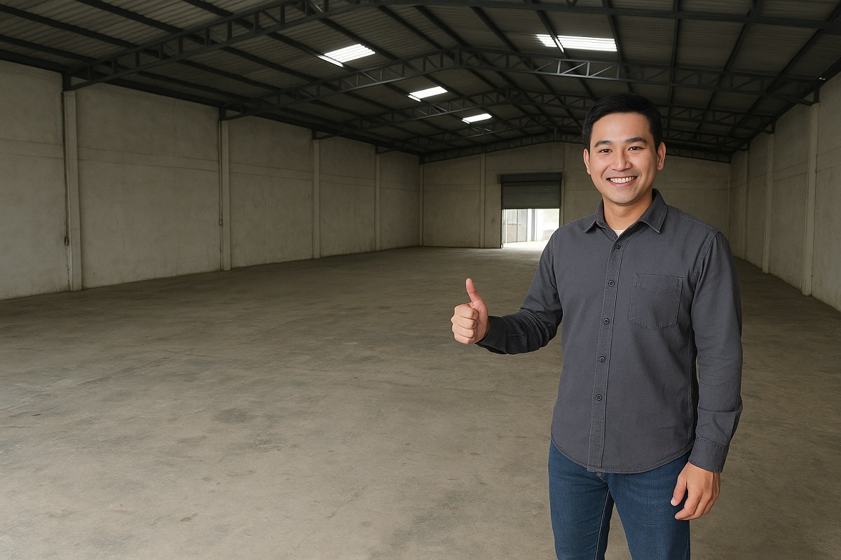 Ảnh chụp kho đã giải phóng sạch sau khi gọi Thanh Lý Tốt thu mua