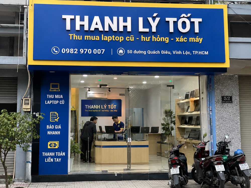 Hình ảnh thực tế cửa hàng thu mua laptop cũ hư hỏng Thanh Lý Tốt