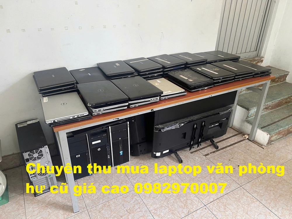 ảnh thu mua máy tính cũ văn phòng tại quận 7