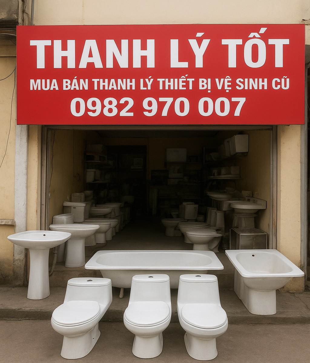 Cửa hàng Thanh Lý Tốt chuyên mua bán thanh lý thiết bị vệ sinh cũ