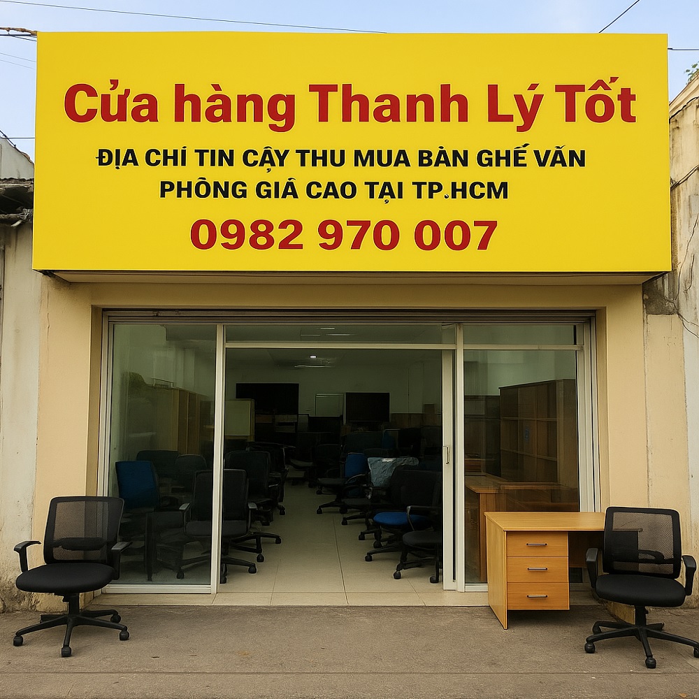 CỬA HÀNG THANH LÝ TỐT – CHUYÊN THU MUA BÀN GHẾ VĂN PHÒNG GIÁ CAO TẠI TP.HCM