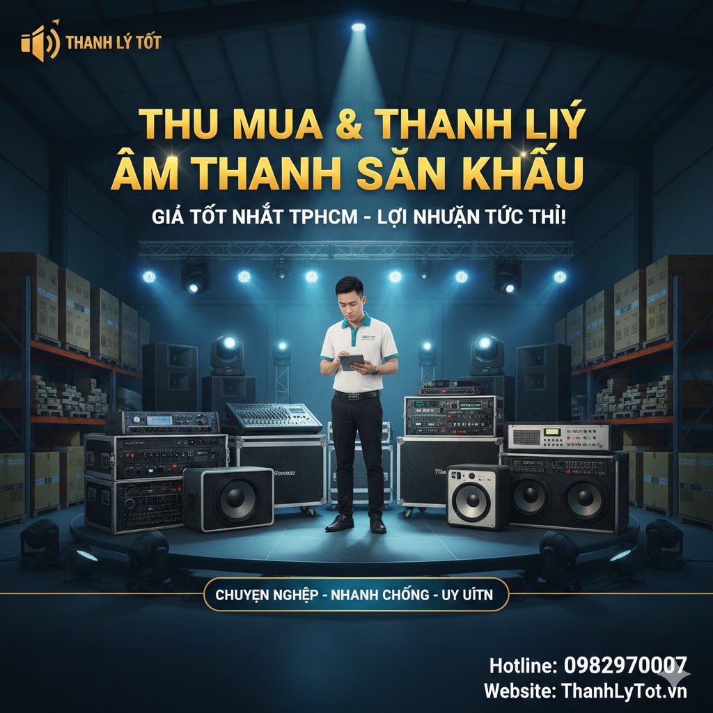 Chuyên thu mua thanh lý âm thanh sân khấu tại TPHCM