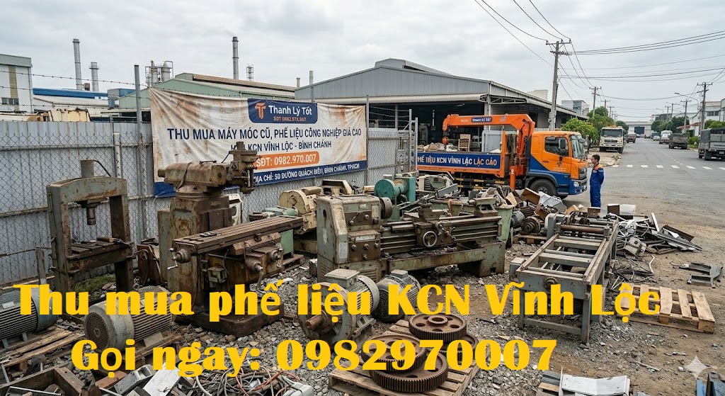 Hình ảnh thực tế kho hàng thu mua phế liệu KCN Vĩnh Lộc Bình Chánh