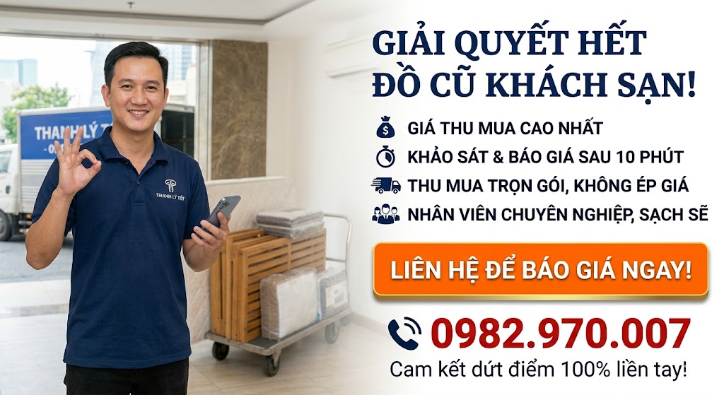 Liên hệ thu mua đồ dùng khách sạn giá cao