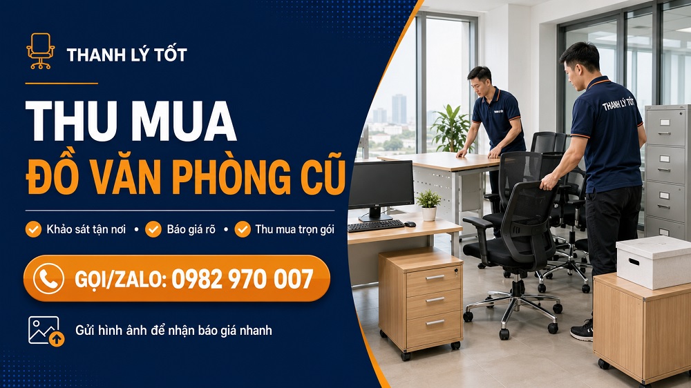 Liên hệ thu mua đồ văn phòng cũ tại TP.HCM