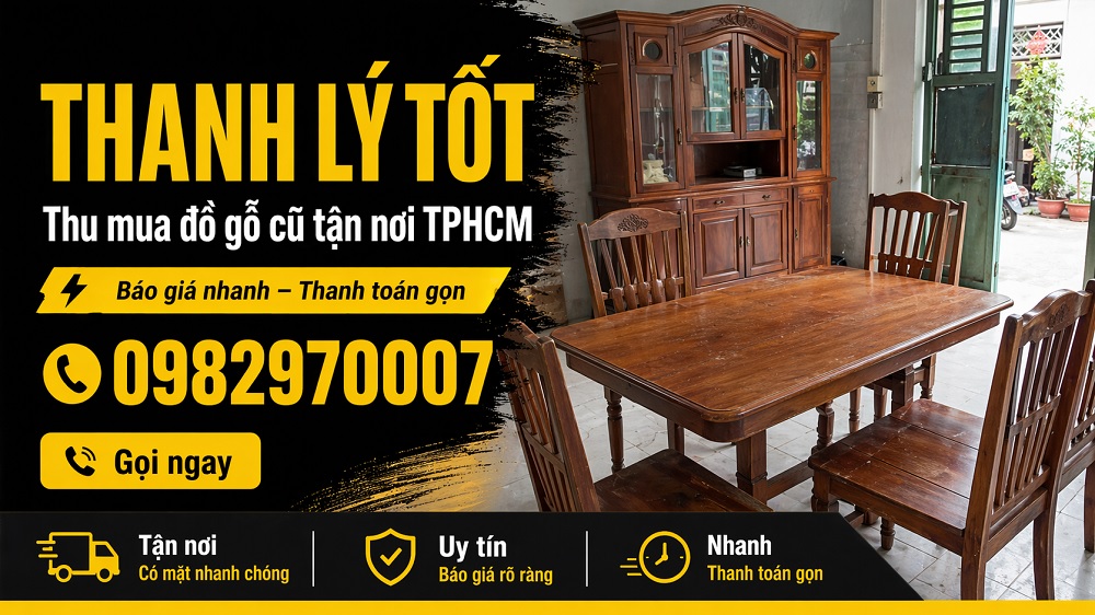 Liên hệ ngay Thanh Lý Tốt khi có đồ gỗ cũ cần bán