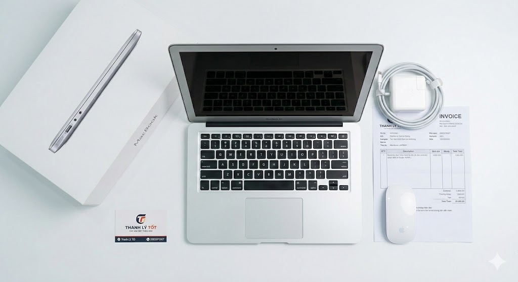 Mẹo bán laptop cũ giá cao tại Quận 7: Giữ lại nguyên bản phụ kiện và vệ sinh sạch sẽ máy trước khi thanh lý cho Thanh Lý Tốt.