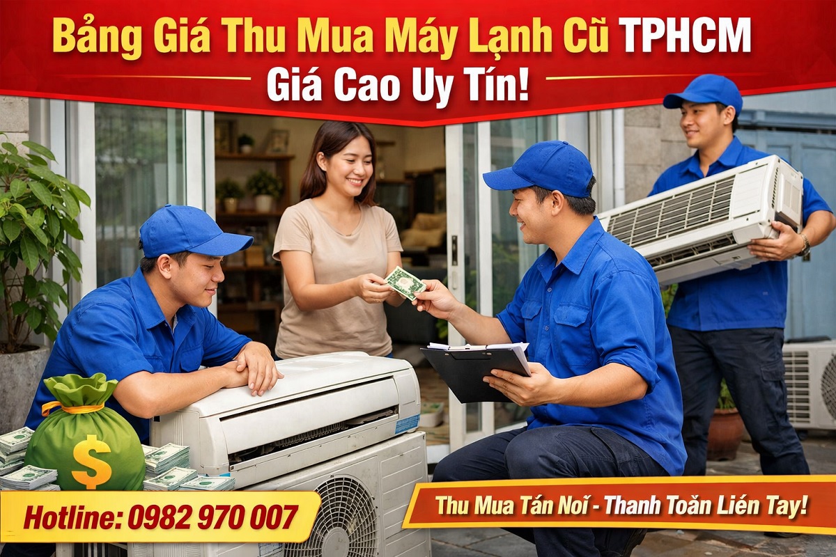 Mua máy lạnh cũ giá cao TPHCM