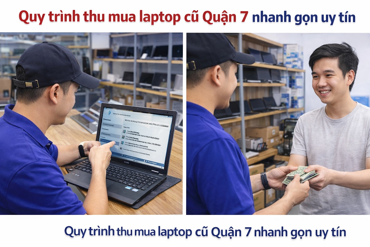 Quy trình thẩm định và thanh toán laptop cũ