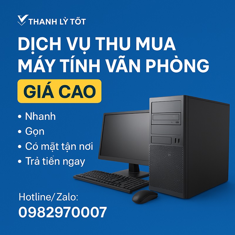 THU MUA MÁY TÍNH VĂN PHÒNG CŨ, HƯ HỎNG GIÁ CAO NHẤT TPHCM