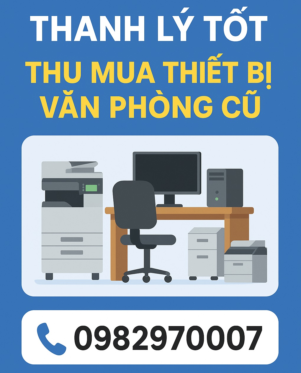 Thanh Lý Tốt chuyên thu mua thiết bị văn phòng cũ giá cao tại TPHCM