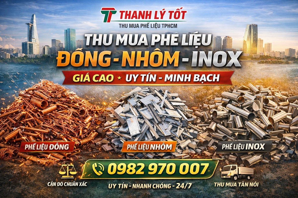 Thu Mua Phế Liệu Đồng Nhôm Inox TPHCM Giá Cao – Uy Tín, Cân Đo Minh Bạch