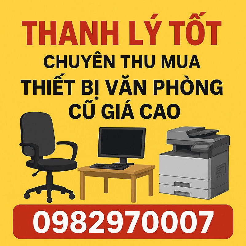 Thu mua thiết bị văn phòng cũ giá cao