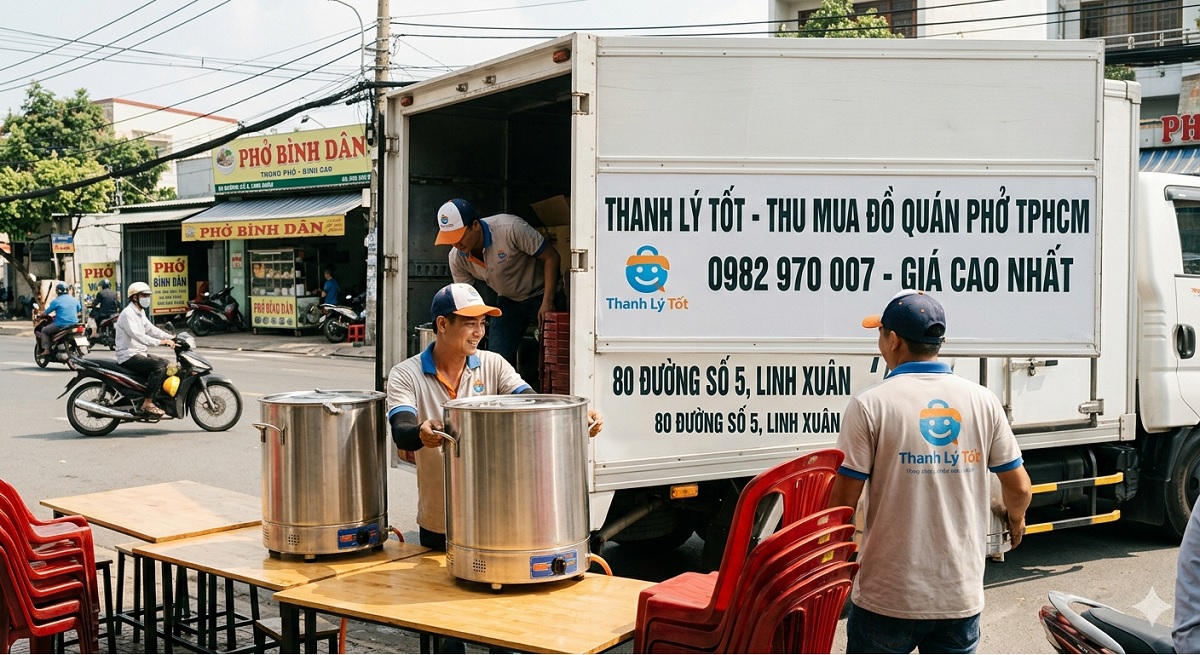 Hình ảnh cửa hàng thanh lý thu mua đồ quán phờ tại TPHCM