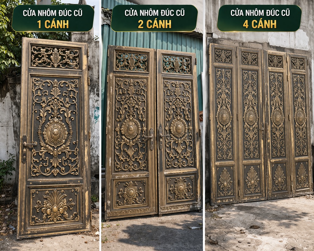 Ảnh các loại cửa nhôm đúc mà THANH LÝ TỐT thu mua