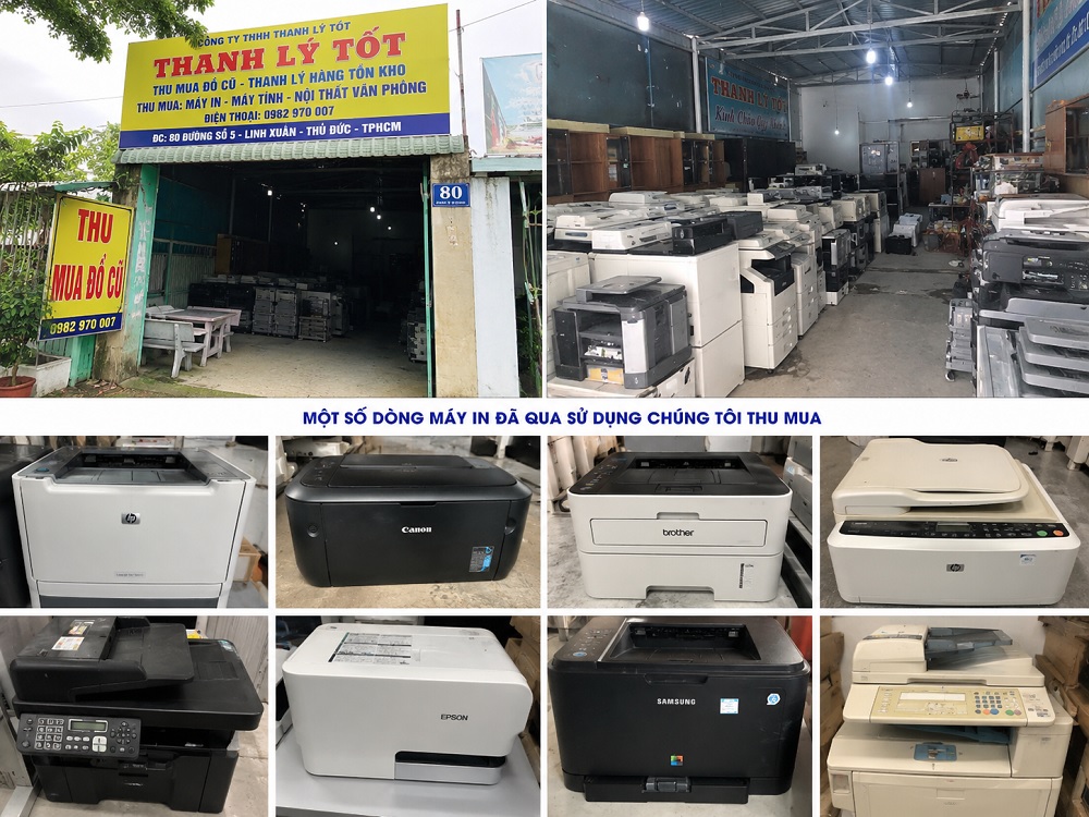 Ảnh những dòng máy in cũ được thu mua nhiều