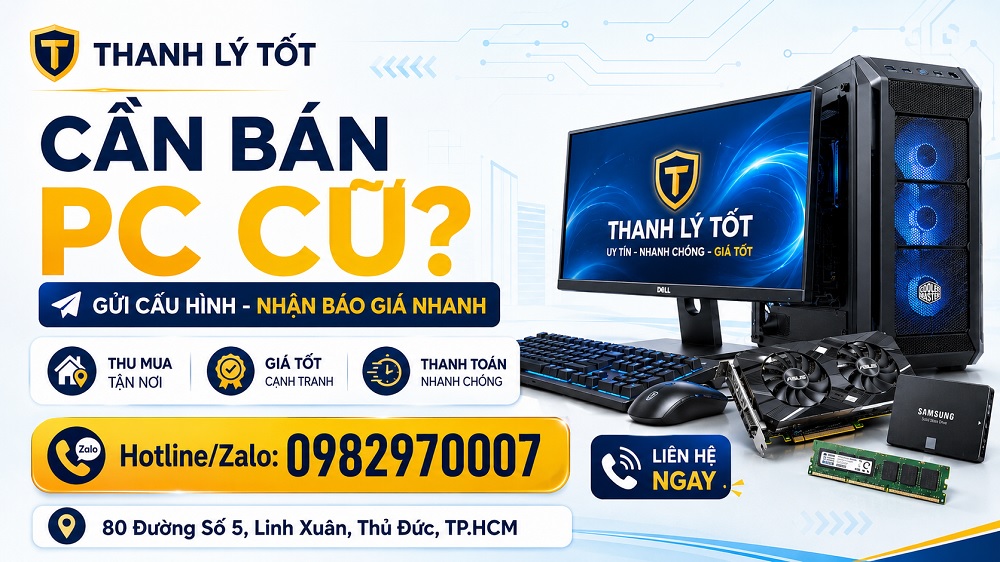 Cần bán PC cũ TPHCM? liên hệ THANH LÝ TỐT ngay
