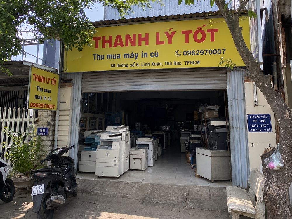 Thu mua máy in cũ TPHCM tại THANH LÝ TỐT Linh Xuân Thủ Đức