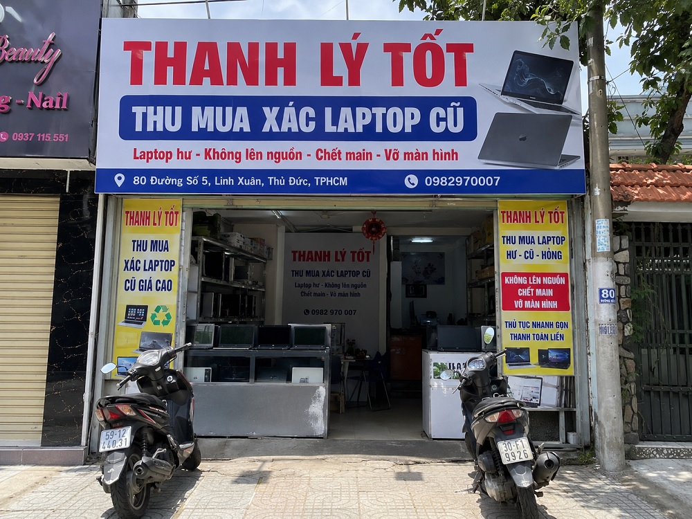 Cửa hàng thu mua xác laptop cũ giá cao tại TPHCM