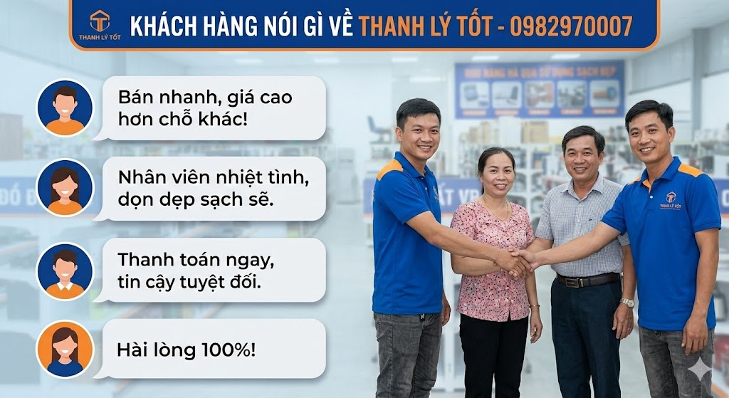 ảnh khách hàng đánh giá Thanh Lý Tốt tại Trà Vinh