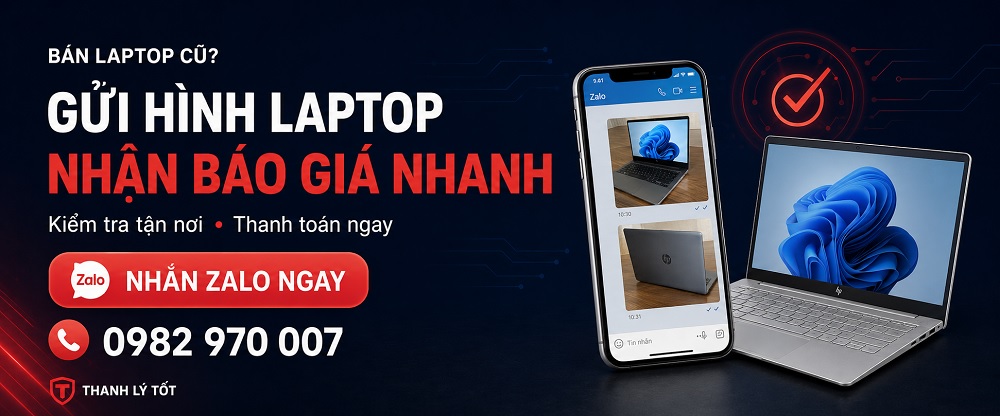 Gửi hình laptop cũ qua Zalo nhận báo giá nhanh