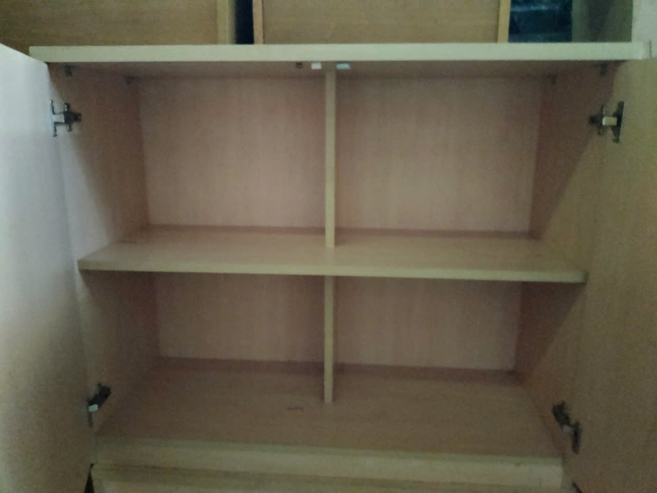 hình ảnh bên trong tủ hồ sơ thấp 2 cánh thanh lý giá rẻ