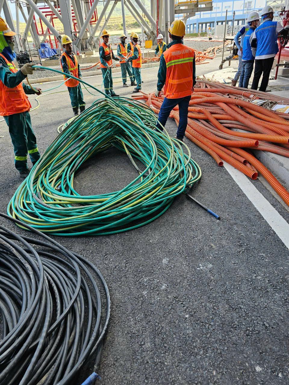 hình ảnh thu mua dây cáp điện tại công trình mới nhất