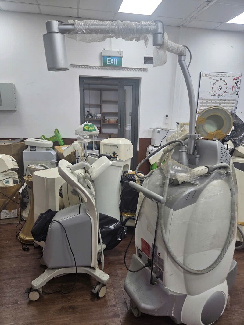 Hình ảnh thu mua máy móc spa cũ tại trung tâm làm đẹp ở TPHCM