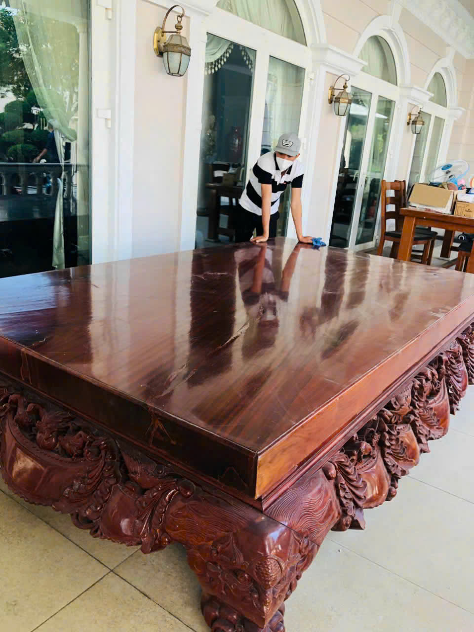 hình ảnh thu mua ván ngựa sập gỗ cũ tai quận 7 mới nhất 2025