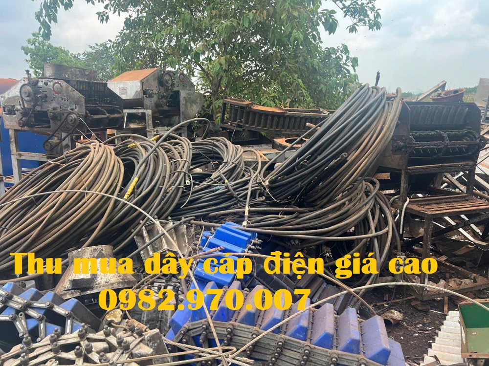Hình ảnh thu mua dây cáp đồng phiếu liệu tại công trình
