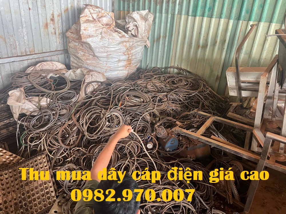 Hình ảnh thu mua dây cáp điện công trình tại TPHCM