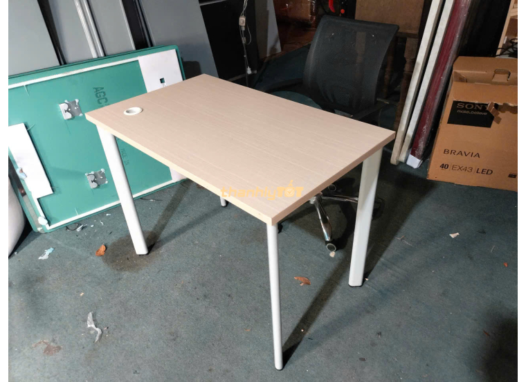 Bàn Văn Phòng Chân Sắt Cũ 1m x 60cm