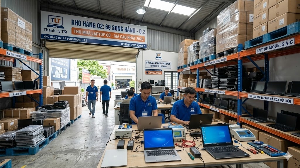 kho thu mua laptop cũ quận 2 Thanh Lý Tốt