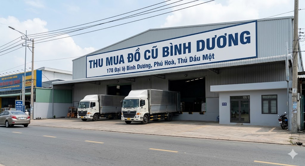 Hình ảnh kho hàng thu mua thanh lý đồ cũ tại 178 đại lộ Bình Dương