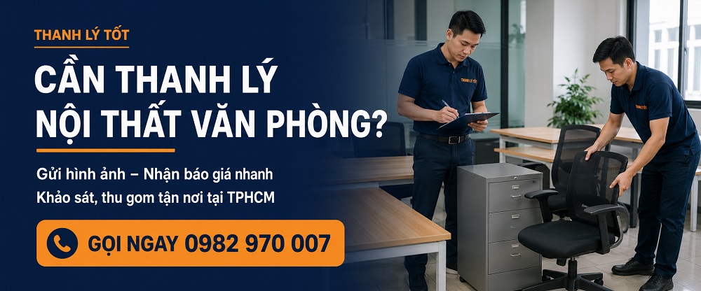 Liên hệ báo giá thu mua nội thất văn phòng cũ