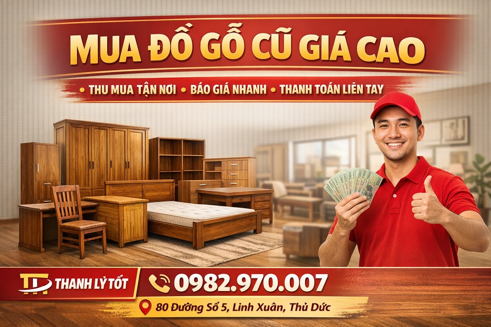 Cửa hàng chuyên thu mua đồ gỗ cũ giá cao tại TPHCM
