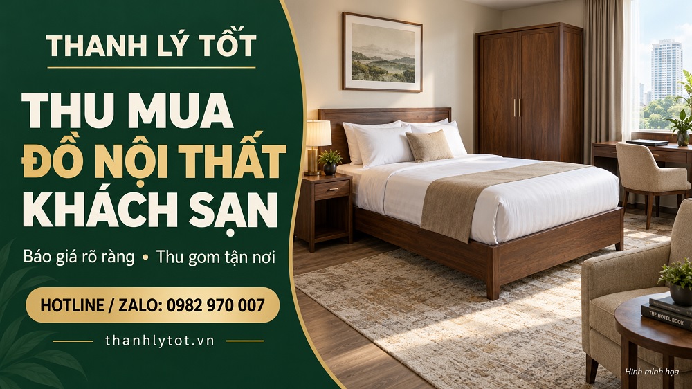 Đơn vị chuyên thu mua đồ nội thất khách sạn trọn gói uy tín tại TPHCM