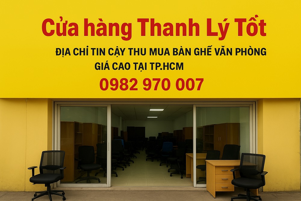 Địa chỉ tin cậy thu mua bàn ghế văn phòng cũ giá cao tại TPHCM