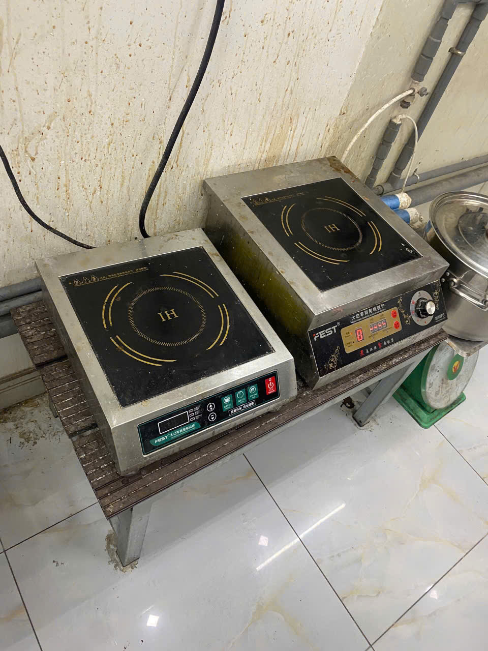 HÌNH ẢNH thu mua bếp điện từ quán trà sữa