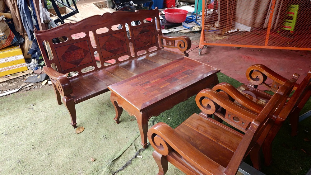 thu mua bộ bàn ghế gỗ xưa tai vĩnh long