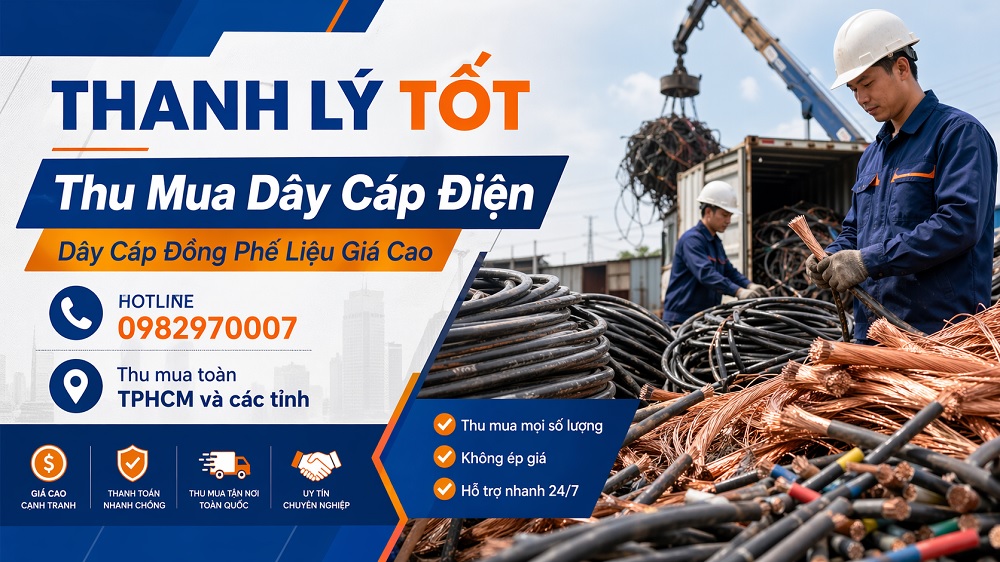 Thu Mua Dây Cáp Điện, Dây Cáp Đồng Phế Liệu Giá Cao Tại TPHCM Và Các Tỉnh