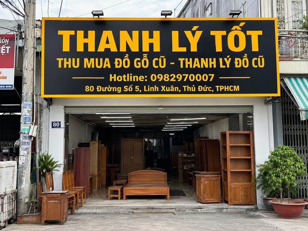 Hình ảnh cửa hàng thu mua đồ gỗ cũ Thanh Lý Tốt tại Thử Đức TPHCM