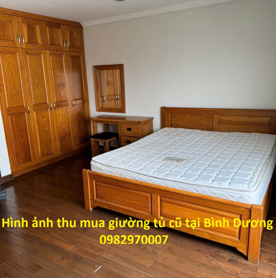 Hình ảnh thu mua giường tủ cũ tại nhà khách hàng ở Bình Dương