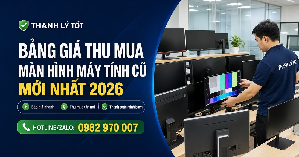 Chuyên thu mua màn hình máy tính PC cũ các loại giá cao tại TPHCM