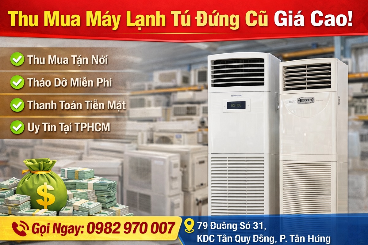thu mua máy lạnh tủ đứng cũ