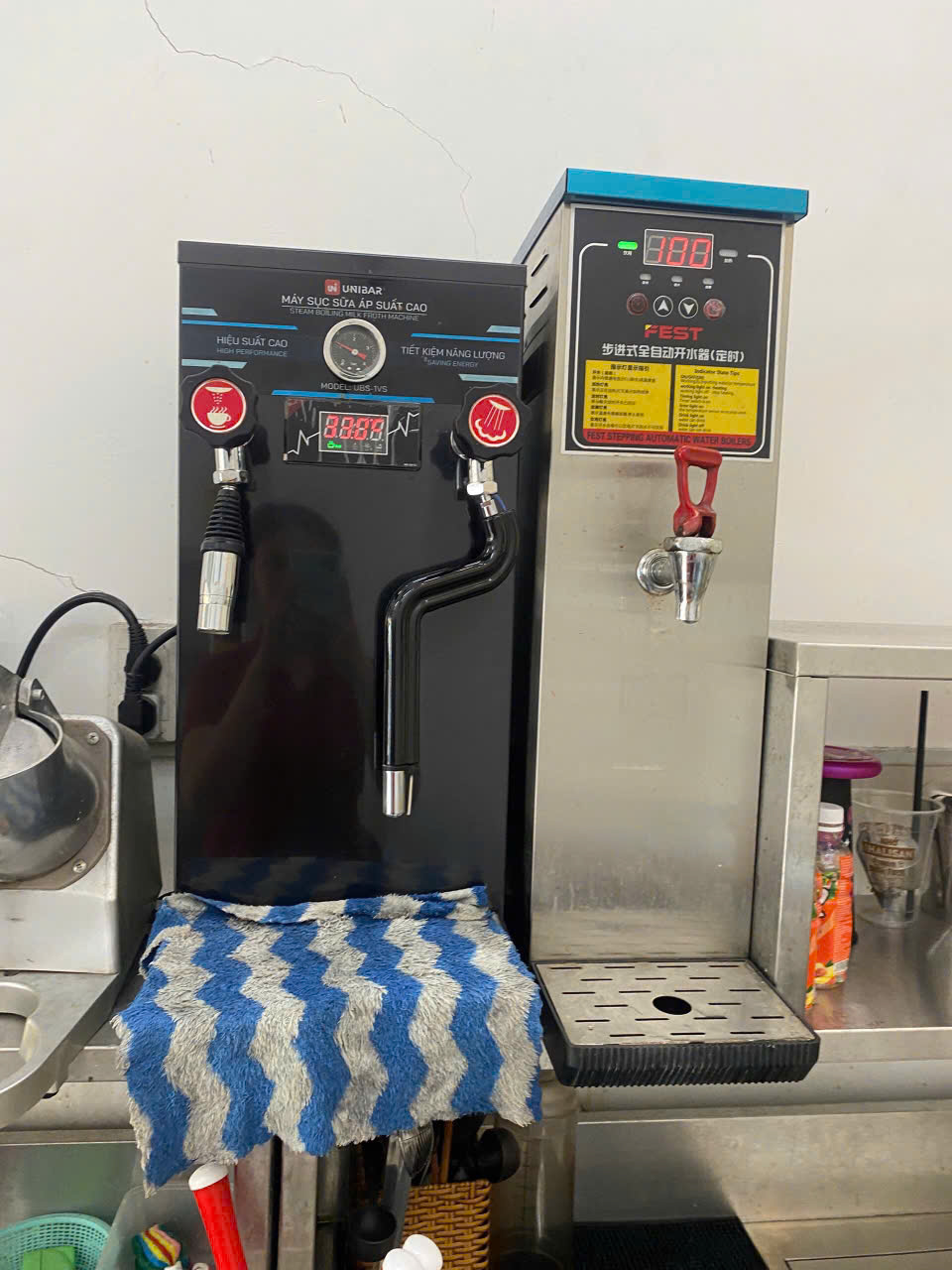 HÍNH ẢNH thu mua máy móc quán trà sữa